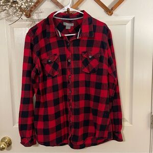 Plaid Flannel Shirt Long Sleeve Multicolor